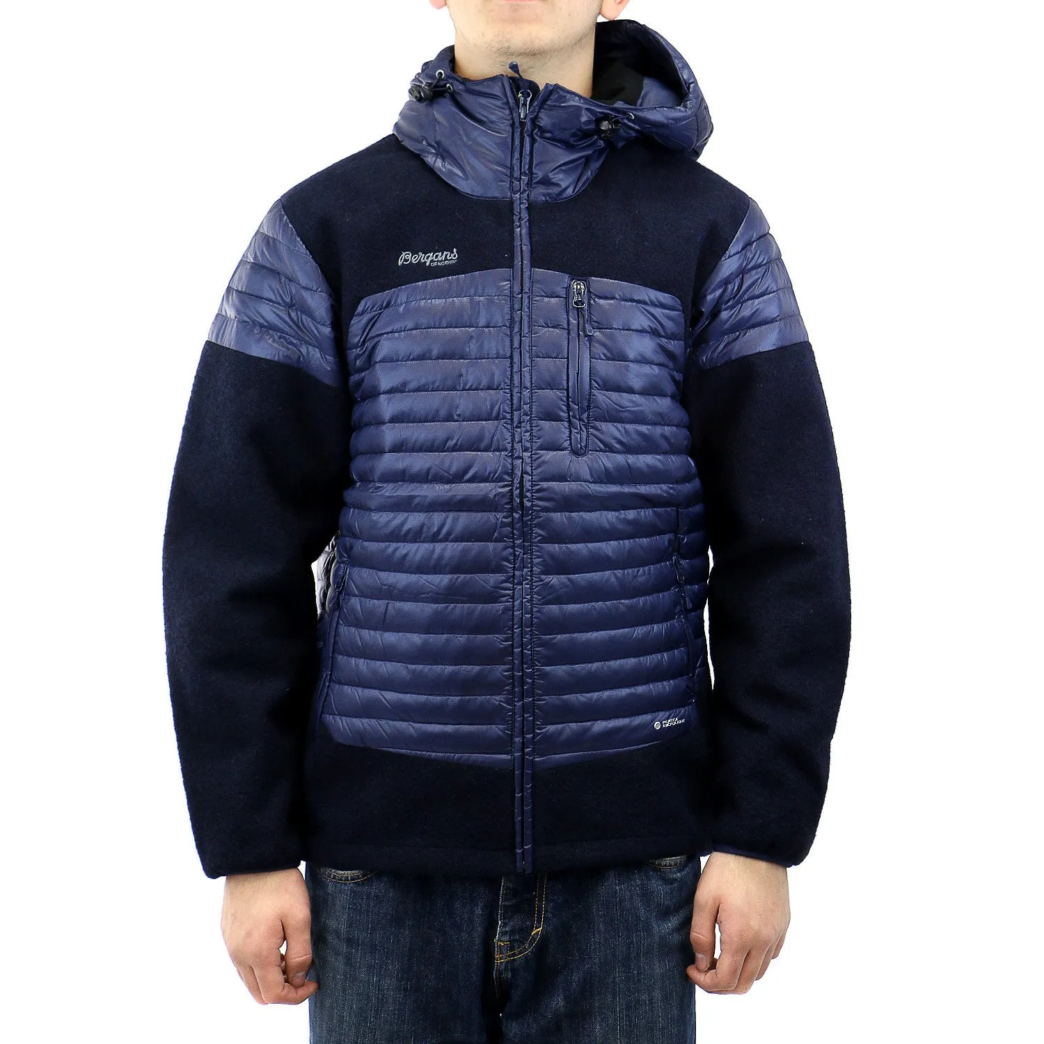 Bergans of Norway Osen Down / Wool Jacket  - Navy - Mens